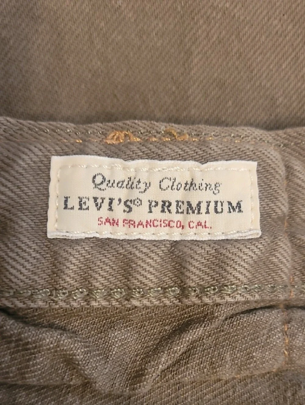 Levi's Vintage Big E Men's Green Straight Jeans with Red Tab
